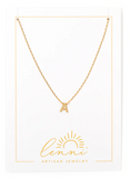 LENNI SIMPLE LETTER NECKLACE