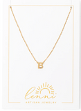 LENNI SIMPLE LETTER NECKLACE