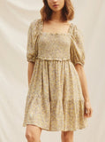 Charolette Smocked Mini Dress