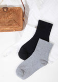 Classic solid quarter socks