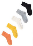 Solid argyle quarter socks