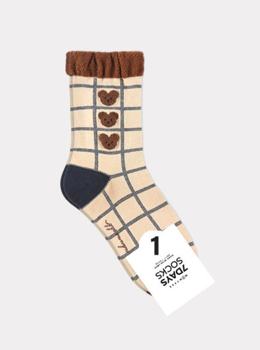 Line Bear socks