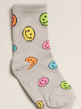 Kids' Happy Face Crew Socks