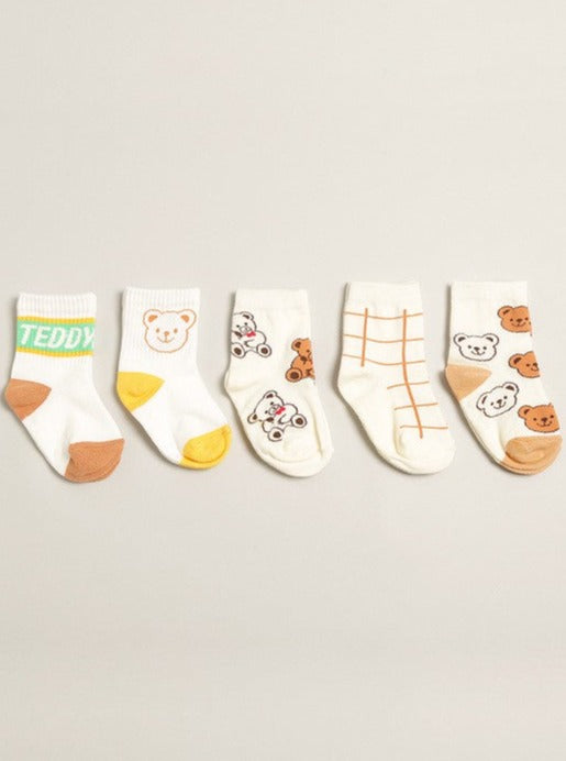 Kids' Teddy Bear Crew Socks