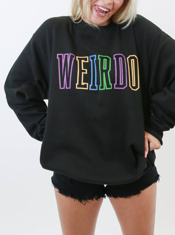 Weirdo Colorful Puff Print Oversized Sweatshirt